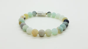 Healing Gemstone Bracelet │ Natural Matte Amazonite