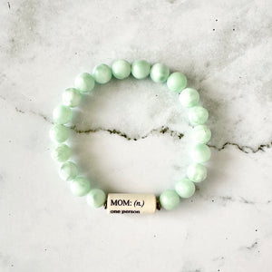 Mother's Day Bracelet │ Green Moonstone