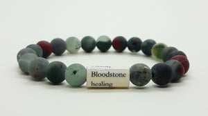 Healing Gemstone Bracelet │ Natural Matte Bloodstone