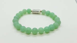 Healing Gemstone Bracelet │ Natural Matte Green Aventurine