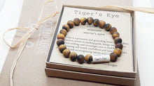 Load image into Gallery viewer, Healing Gemstone Bracelet │ Natural Matte Tiger&#39;s Eye