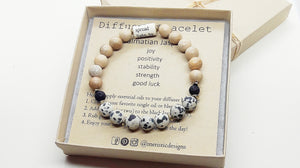 Diffuser Bracelet │ Dalmatian Stone